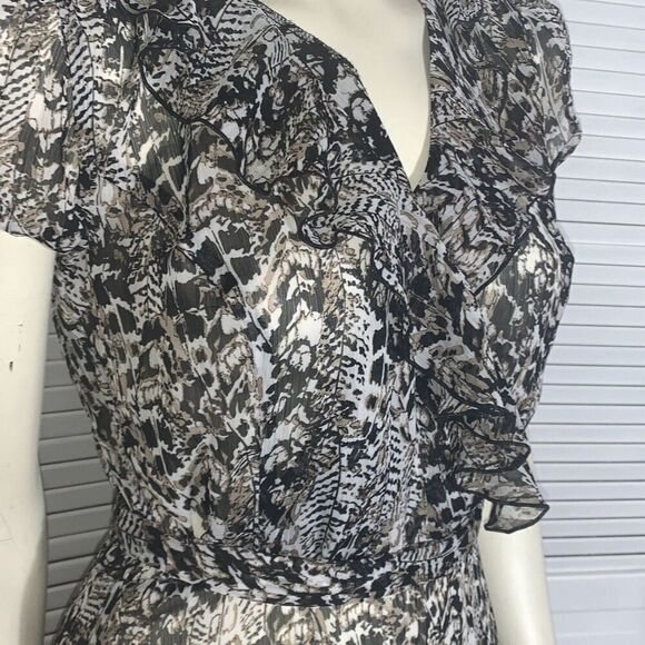 Vintage 90’s Whimsigoth Dark Chiffon Ruffle Two piece Skirt Set - Picture 6 of 16